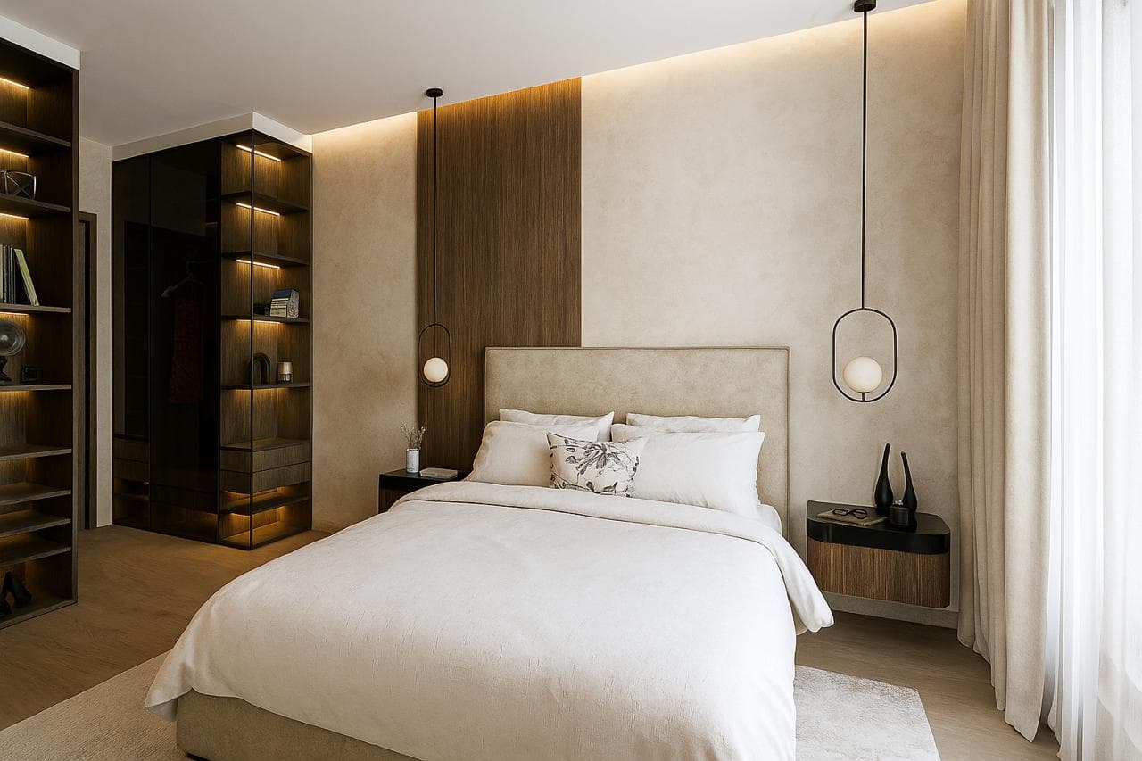 Suite parentale en noyer