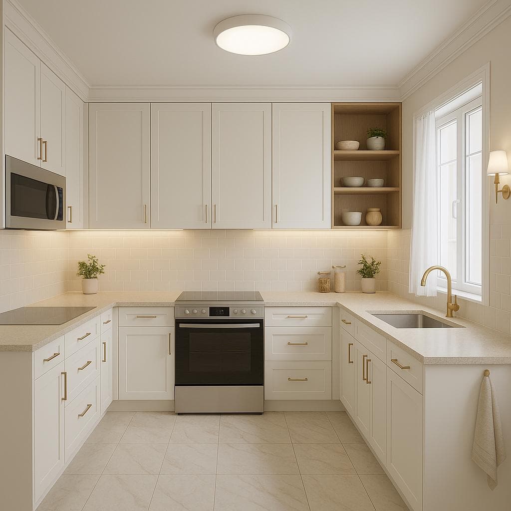 Cuisine ivoire & laiton