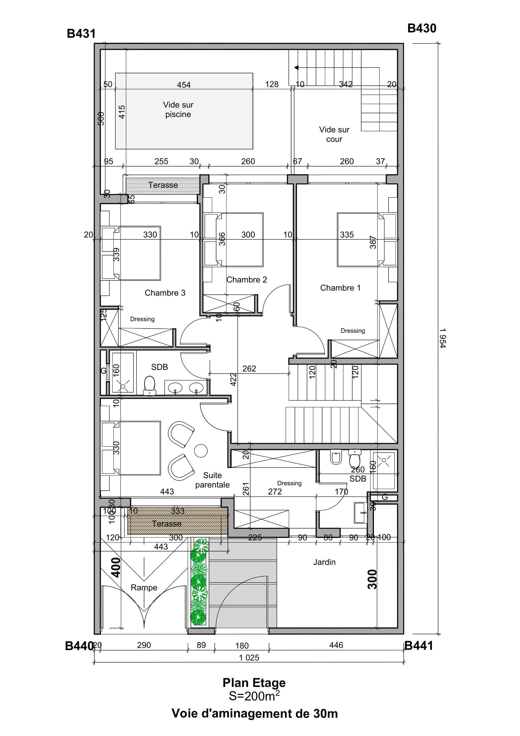 Plan technique — résidence privée