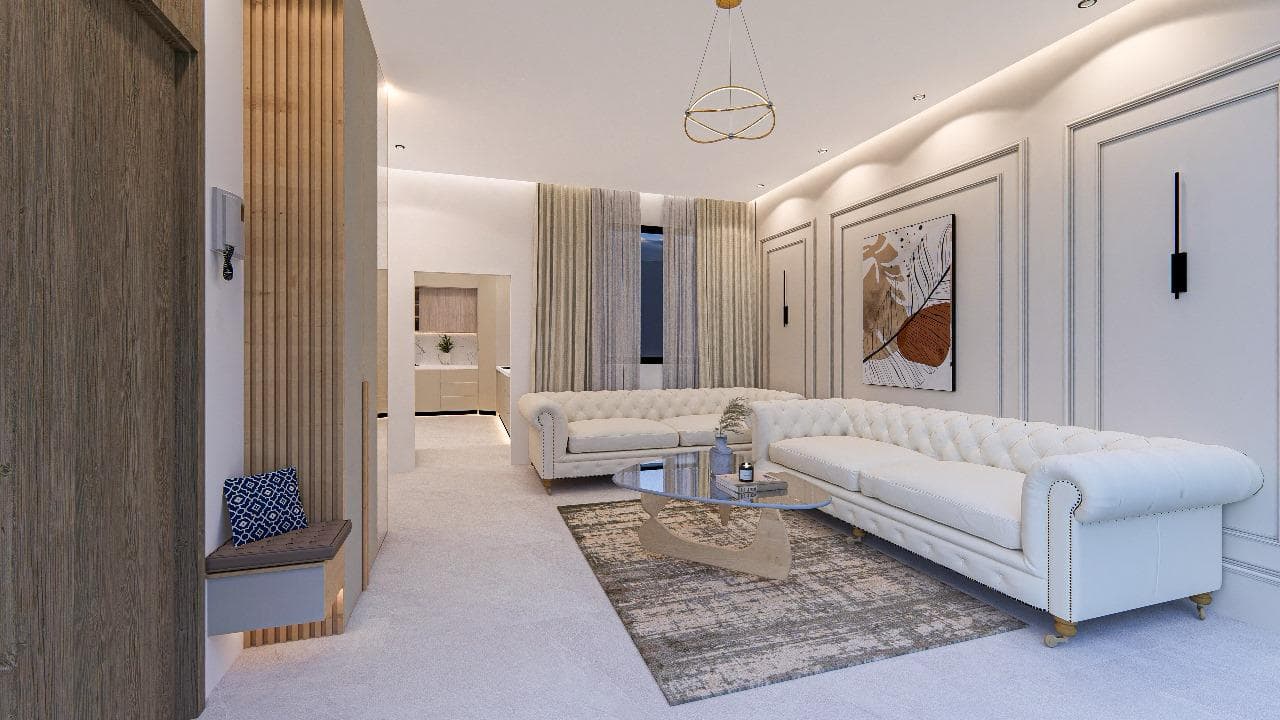 Salon classique chesterfield